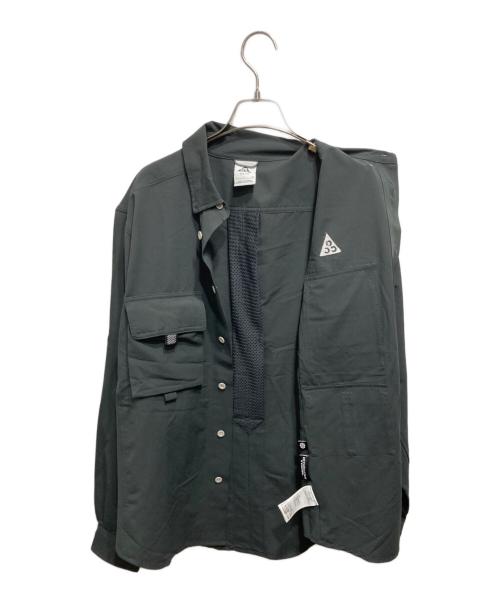 NIKE ACG（ナイキエーシージー）NIKE ACG (ナイキエージーシー) フィッシングテックシャツ／DF UV DEV TRL L/S TOP グレー サイズ:Sの古着・服飾アイテム
