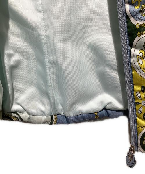 Emilio Pucci（エミリオ プッチ）Emilio Pucci (エミリオ プッチ) 柄ダウンベスト ブルー サイズ:36の古着・服飾アイテム