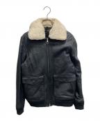 nano LIBRARYナノライブラリー）の古着「ラムレザージャケット」｜ブラック