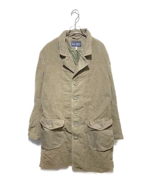 ARMANI JEANS（アルマーニジーンズ）ARMANI JEANS (アルマーニジーンズ) ミリタリーコート カーキ サイズ:50の古着・服飾アイテム