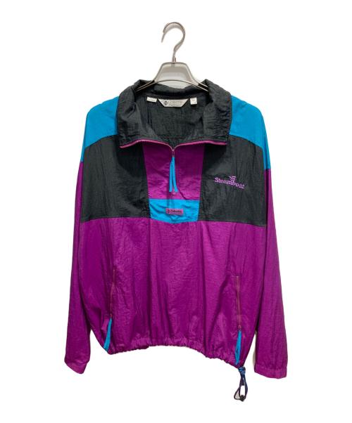 Columbia（コロンビア）Columbia (コロンビア) ハーフジップペーパーナイロンカットソー パープル サイズ:Lの古着・服飾アイテム