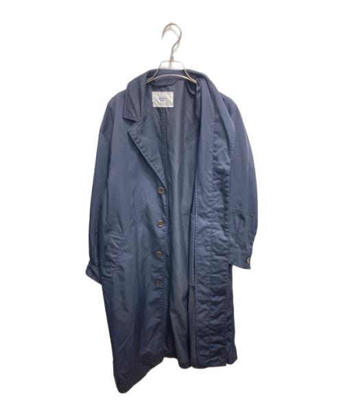 universal tissu（ユニバーサルティシュ）universal tissu (ユニバーサルティシュ) ナイロンタスラン フライフロントコート ネイビー サイズ:FREEの古着・服飾アイテム