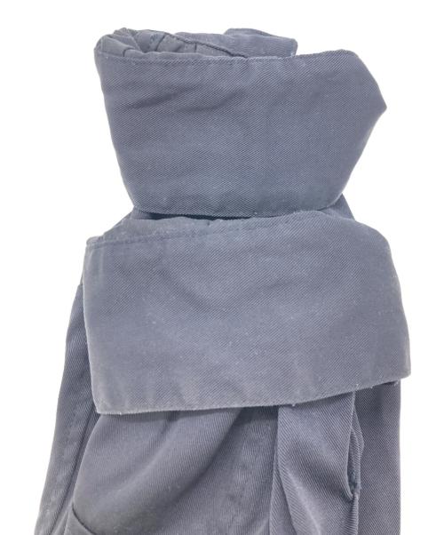 universal tissu（ユニバーサルティシュ）universal tissu (ユニバーサルティシュ) ナイロンタスラン フライフロントコート ネイビー サイズ:FREEの古着・服飾アイテム