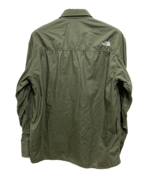 THE NORTH FACE（ザ ノース フェイス）THE NORTH FACE (ザ ノース フェイス) ロングスリーブヌプシシャツ グリーン サイズ:Lの古着・服飾アイテム