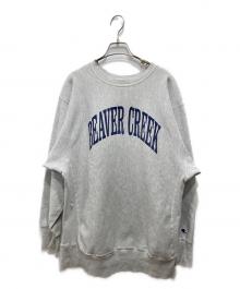 Champion REVERSE WEAVE（チャンピオン リバース ウィーブ）の古着「ビンテージダメージスウェット」｜グレー