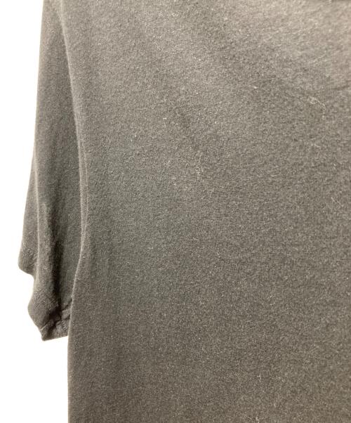 GROUND Y（グラウンドワイ）GROUND Y (グラウンドワイ) モダール天竺コンビ 段違横 ラインカットソー ブラック サイズ:1の古着・服飾アイテム