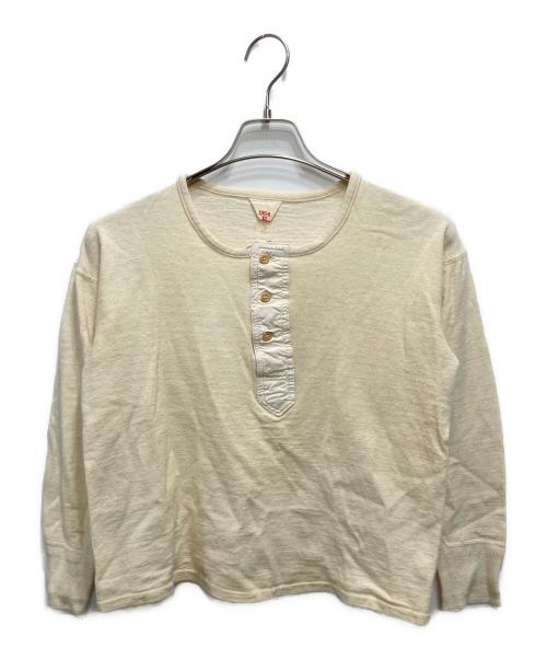 French Army（フレンチアーミー）French Army (フレンチアーミー) ヴィンテージヘンリーネックカットソー ベージュ サイズ:5の古着・服飾アイテム