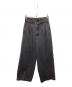 AIVER（アイバー）の古着「ツータックバギーデニムスラックス」｜ブラック