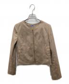 BLUE LABEL CRESTBRIDGEブルーレーベルクレストブリッジ）の古着「スエードライク起毛ジャケット」｜ベージュ