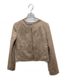 BLUE LABEL CRESTBRIDGE（ブルーレーベルクレストブリッジ）の古着「スエードライク起毛ジャケット」｜ベージュ