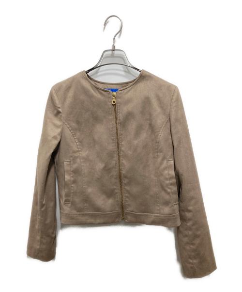BLUE LABEL CRESTBRIDGE（ブルーレーベルクレストブリッジ）BLUE LABEL CRESTBRIDGE (ブルーレーベルクレストブリッジ) スエードライク起毛ジャケット ベージュ サイズ:Sの古着・服飾アイテム