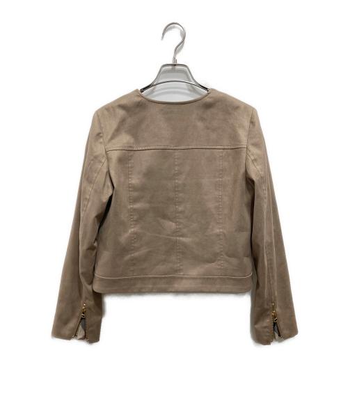 BLUE LABEL CRESTBRIDGE（ブルーレーベルクレストブリッジ）BLUE LABEL CRESTBRIDGE (ブルーレーベルクレストブリッジ) スエードライク起毛ジャケット ベージュ サイズ:Sの古着・服飾アイテム