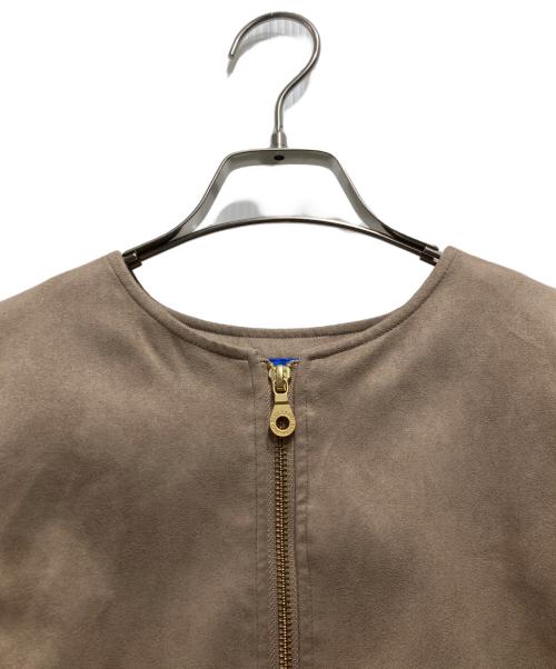 BLUE LABEL CRESTBRIDGE（ブルーレーベルクレストブリッジ）BLUE LABEL CRESTBRIDGE (ブルーレーベルクレストブリッジ) スエードライク起毛ジャケット ベージュ サイズ:Sの古着・服飾アイテム