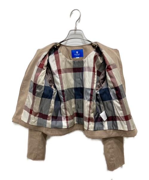 BLUE LABEL CRESTBRIDGE（ブルーレーベルクレストブリッジ）BLUE LABEL CRESTBRIDGE (ブルーレーベルクレストブリッジ) スエードライク起毛ジャケット ベージュ サイズ:Sの古着・服飾アイテム