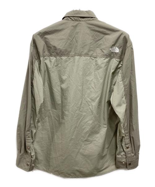 THE NORTH FACE（ザ ノース フェイス）THE NORTH FACE (ザ ノース フェイス) ロングスリーブヌプシシャツ ベージュ サイズ:Lの古着・服飾アイテム