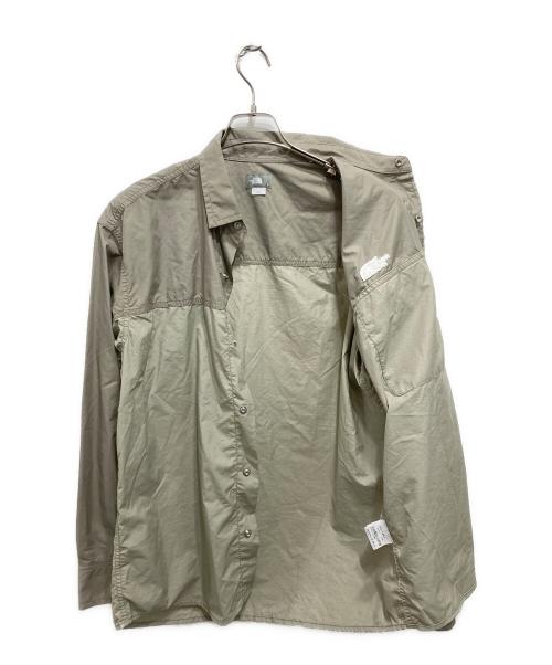 THE NORTH FACE（ザ ノース フェイス）THE NORTH FACE (ザ ノース フェイス) ロングスリーブヌプシシャツ ベージュ サイズ:Lの古着・服飾アイテム