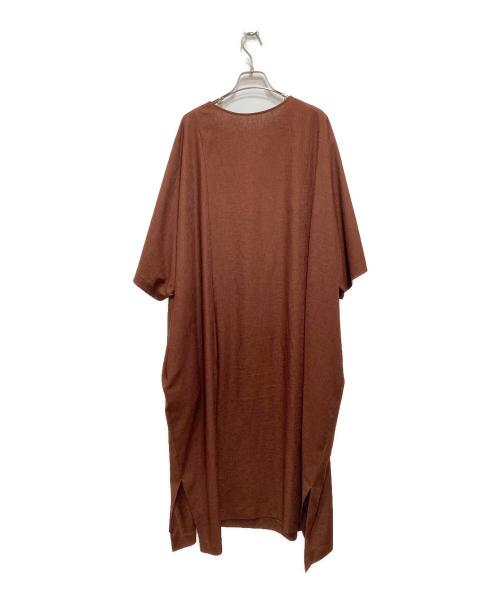 RIM.ARK（リムアーク）RIM.ARK (リムアーク) ワイドシルエットマキシワンピース Wide silhouette maxi OP ブラウン サイズ:FREEの古着・服飾アイテム