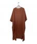 RIM.ARK (リムアーク) ワイドシルエットマキシワンピース Wide silhouette maxi OP ブラウン サイズ:FREE：3000円