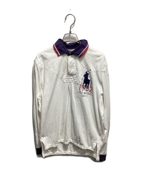 POLO RALPH LAUREN（ポロ・ラルフローレン）POLO RALPH LAUREN (ポロ・ラルフローレン) ポロシャツ ホワイト サイズ:Ⅿの古着・服飾アイテム