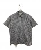 WACKO MARIAワコマリア）の古着「ギンガムチェック オープンカラーシャツ」｜ブラック