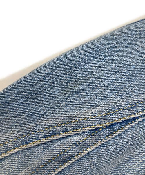 H&M（エイチアンドエム）H&M (エイチアンドエム) MUGLER (ミュグレー) 切替クロップドデニムジャケット インディゴ サイズ:Lの古着・服飾アイテム