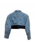 H&M (エイチアンドエム) MUGLER (ミュグレー) 切替クロップドデニムジャケット インディゴ サイズ:L：17000円
