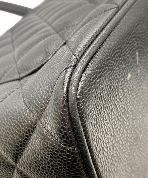 CHANEL（シャネル）CHANEL (シャネル) キャビアスキンココマークトートバッグ ブラックの古着・服飾アイテム