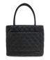 CHANEL (シャネル) キャビアスキンココマークトートバッグ ブラック：191000円