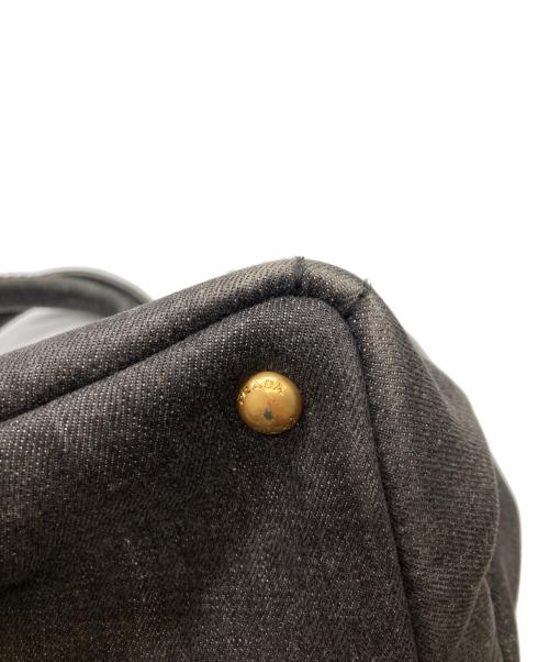 PRADA（プラダ）PRADA (プラダ) カナパブラックデニムバッグ／2WAYトート／ショルダーバッグ グレー サイズ:-の古着・服飾アイテム