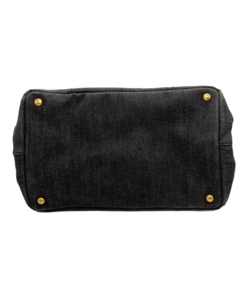 PRADA（プラダ）PRADA (プラダ) カナパブラックデニムバッグ／2WAYトート／ショルダーバッグ グレー サイズ:-の古着・服飾アイテム