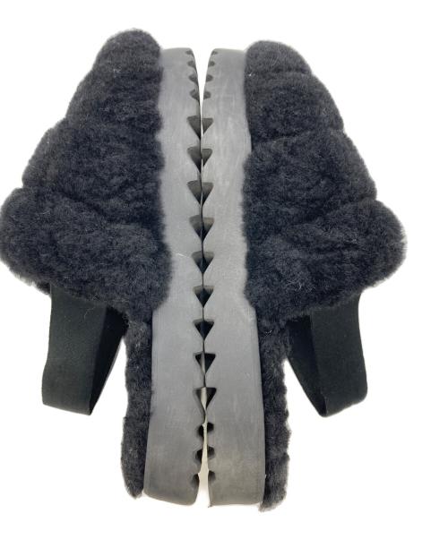 UGG（アグ）UGG (アグ) ボアミュール ブラック サイズ:23ｃｍの古着・服飾アイテム