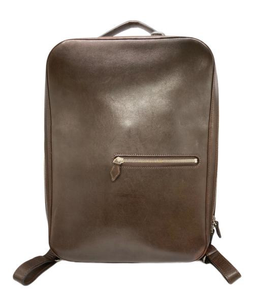 万双（マンソウ）万双 (マンソウ) 双鞣和地 ビジネスリュック ブラウン サイズ:-の古着・服飾アイテム