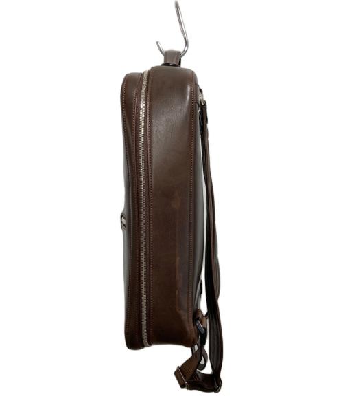 万双（マンソウ）万双 (マンソウ) 双鞣和地 ビジネスリュック ブラウン サイズ:-の古着・服飾アイテム