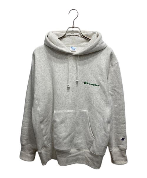 Champion REVERSE WEAVE（チャンピオン リバース ウィーブ）Champion REVERSE WEAVE (チャンピオン リバース ウィーブ) プルオーバージップパーカー ベージュ サイズ:XLの古着・服飾アイテム