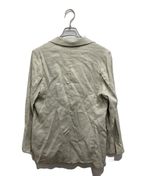 ticca（ティッカ）ticca (ティッカ) リネンパナマダブルジャケット ベージュ サイズ:1の古着・服飾アイテム