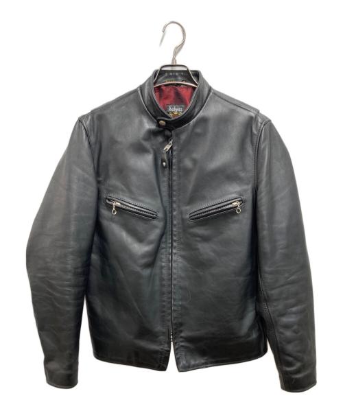 Schott（ショット）Schott (ショット) シングルレザージャケット/641xx ブラック サイズ:38の古着・服飾アイテム