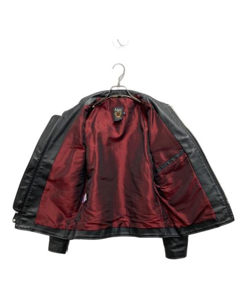 Schott（ショット）Schott (ショット) シングルレザージャケット/641xx ブラック サイズ:38の古着・服飾アイテム