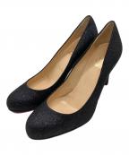 Christian Louboutinクリスチャン・ルブタン）の古着「ラメヒールパンプス」｜グレー