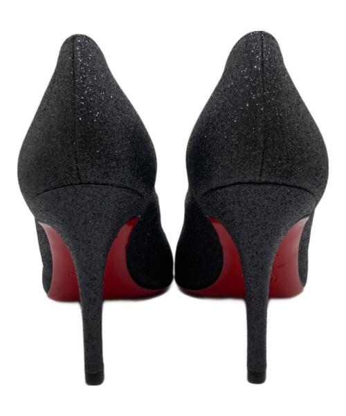 Christian Louboutin（クリスチャン・ルブタン）Christian Louboutin (クリスチャン・ルブタン) ラメヒールパンプス グレー サイズ:35の古着・服飾アイテム