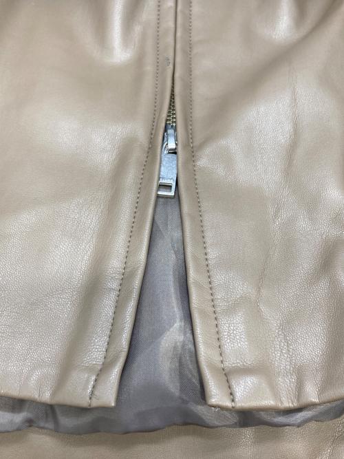 CLANE（クラネ）CLANE (クラネ) EGG FAKE LEATHER JACKET” ブラウン サイズ:1の古着・服飾アイテム