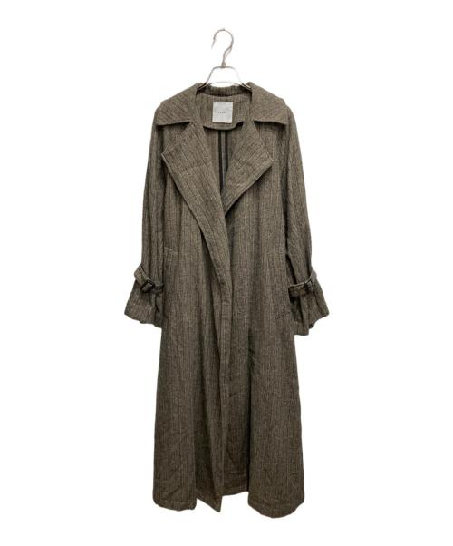 CLANE（クラネ）CLANE (クラネ) HERRINGBONE SUPER LONG JK ブラウン サイズ:1の古着・服飾アイテム