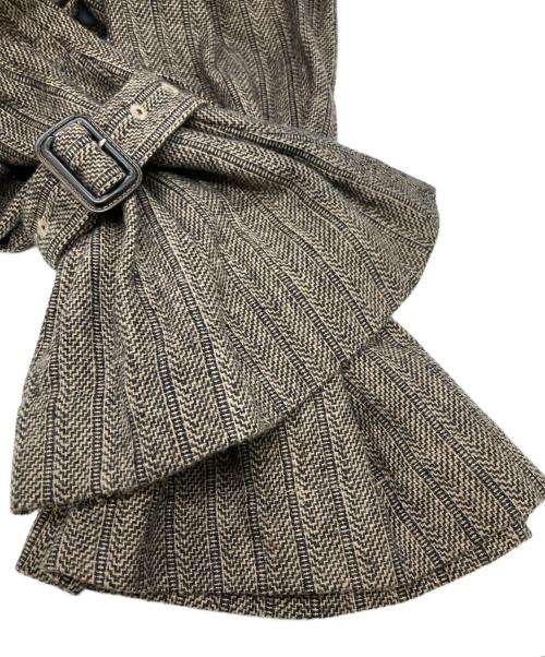 CLANE（クラネ）CLANE (クラネ) HERRINGBONE SUPER LONG JK ブラウン サイズ:1の古着・服飾アイテム