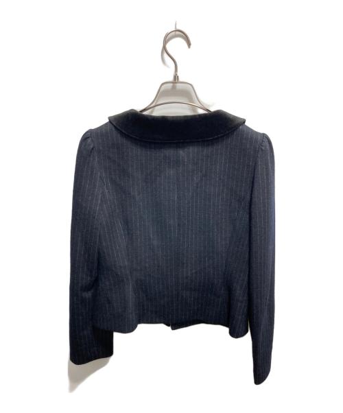 M'S GRACY（エムズグレイシー）M'S GRACY (エムズグレイシー) ジップジャケット ブラック サイズ:38 未使用品の古着・服飾アイテム