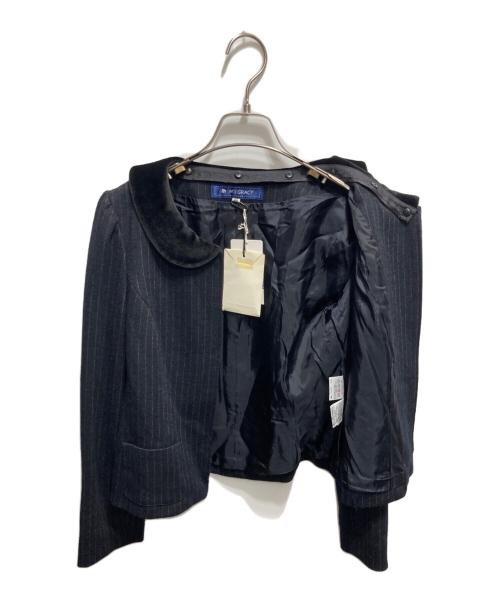 M'S GRACY（エムズグレイシー）M'S GRACY (エムズグレイシー) ジップジャケット ブラック サイズ:38 未使用品の古着・服飾アイテム