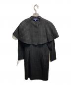 M'S GRACYエムズグレイシー）の古着「ケープ付きワンピース」｜ブラック