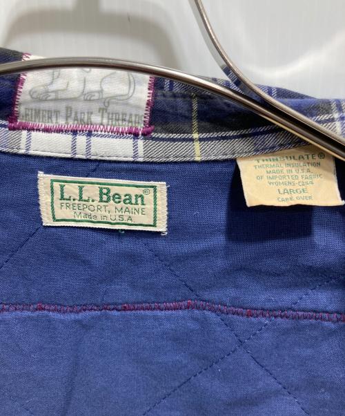 L.L.Bean（エルエルビーン）L.L.Bean (エルエルビーン) 古着リメイクシャツ ネイビー×グリーン サイズ:Lの古着・服飾アイテム