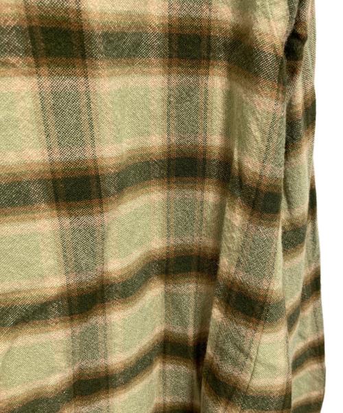 RALPH LAUREN（ラルフローレン）RALPH LAUREN (ラルフローレン) ボウタイチェックネルシャツ カーキ サイズ:6の古着・服飾アイテム