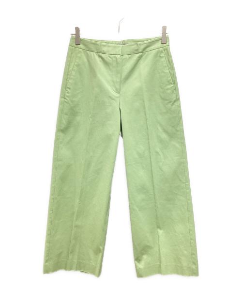 theory luxe（セオリーリュクス）theory luxe (セオリーリュクス) コットンセンタープレスパンツ／FANDORA COTTON LUXE グリーン サイズ:38 未使用品の古着・服飾アイテム