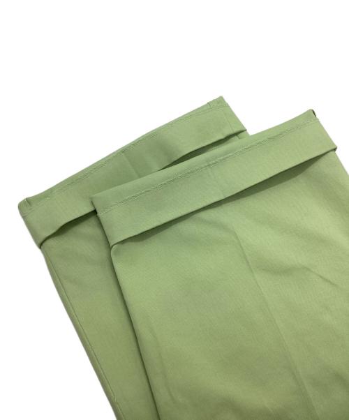 theory luxe（セオリーリュクス）theory luxe (セオリーリュクス) コットンセンタープレスパンツ／FANDORA COTTON LUXE グリーン サイズ:38 未使用品の古着・服飾アイテム