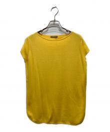 theory luxe（セオリーリュクス）の古着「OPUS ウォッシャブルプルオーバーニット」｜イエロー